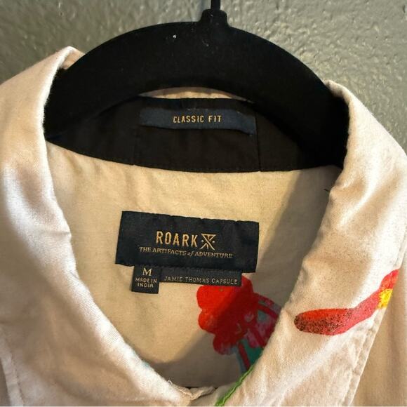 Roark Journey Macaw Short Sleeve Button Down Size M - Picture 4 of 6